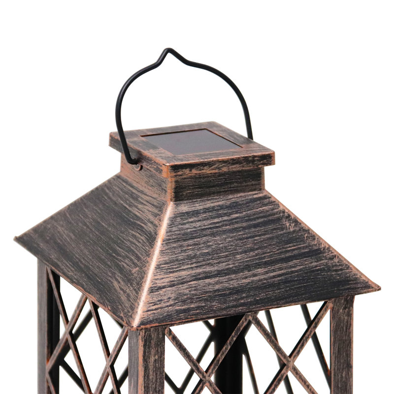 13'' Solar Powered Square / Rectangular Lantern
