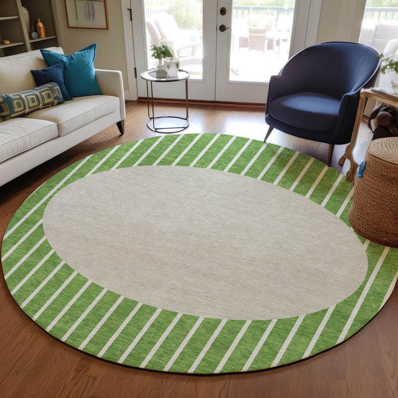 Tapis intérieur / extérieur vert Ember , 2 pi 3 po x 7 pi 6 po