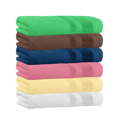  Ensemble de 4 serviettes de bain 100% coton