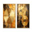 Cymbale symphonie dorée - ensemble de 2 reproductions d'art mural musical-102584430-102584425
