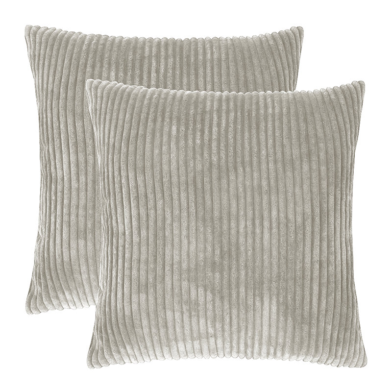 Housse de coussin souple 20 po x 20 po 2 pièces, H 20 po x l 20 po, Marine