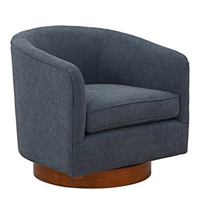 Fauteuil demi-tonneau pivotant