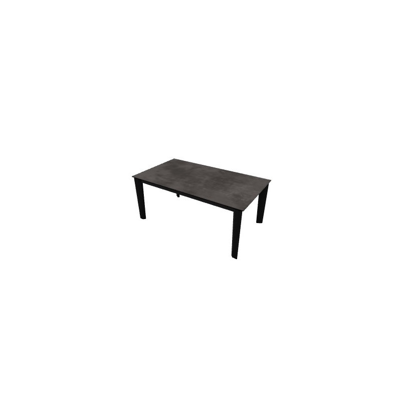 Dogma Extendable Tables, Matt Black, Lead Gray