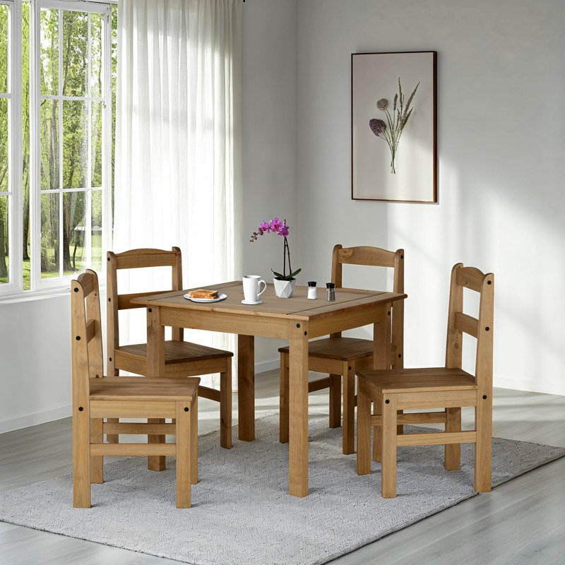 Tetteh Dining Set with 4 Chairs