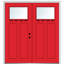 Portes d'entrée pré-installées en fibre de verre 2 panneaux 1 panneau Craftsman-37180597-37180595-37180594
