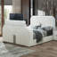 Lit Sherpa et Valli Shelyn Teddy avec meuble télé, foyer et Bluetooth-494196717-494196718