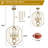 4 - Light 16 Inch Modern Dimmable Geometric Chandelier Adjustable Lantern Light Fixture-1937545041