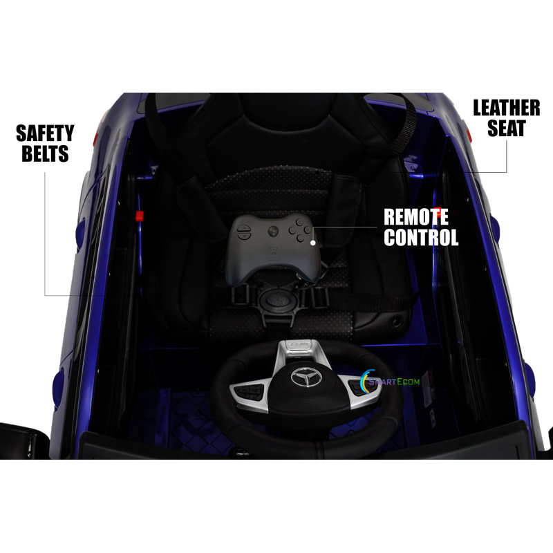 Blue 12V Mercedes AMG GLC63S Kids Ride-On Car with Remote Control