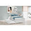 Lit plateforme simple avec lit gigogne-564099127