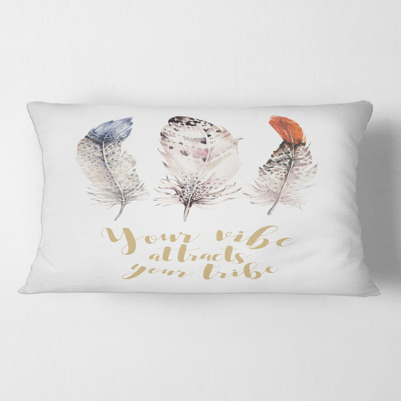 Housse de coussin rectangulaire à insertions en tissu