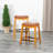 30" Bar Stool In Natural With Stylish Saddle Leather Seat - Construction And Relaxing-1418526258-1418526263