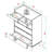 Gheorghe 6 Drawer 30" W Solid Wood Chest-2134189348