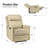 Rueda Genuine Leather Power Recliner with USB Port -86686364