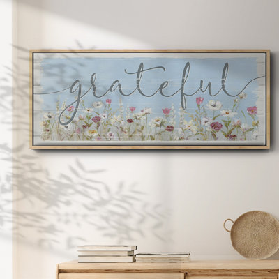 «Bloomin Around Grateful», toile encadrée