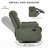 Set Of 2 Comfortable Corduroy 360° Swivel Glider Casanova Chairs-1437460863