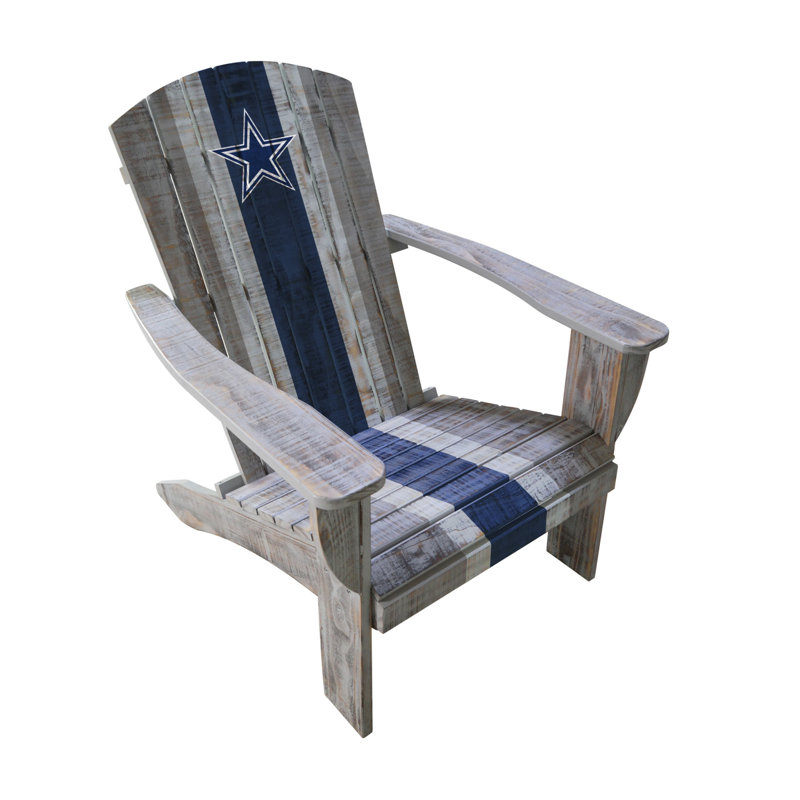 Wood Outdoor Adirondack Chair, Dallas Cowboys
