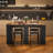 Alaura 2 - Person Counter Height Dining Set Dining Table with Triple Storage Tiers Upholstered Chair Set-262615315