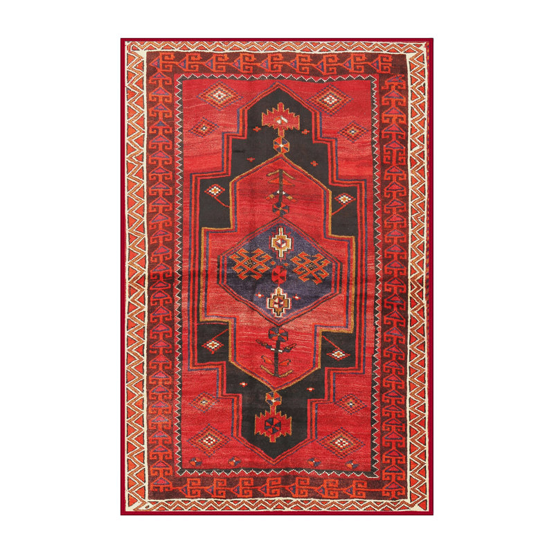 Tapis rouge à motif sud-ouest, Rectangle 4 pi x 6 pi