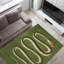 Tapis chic non tissé à motif géométrique aux tons subtils, parfait pour ajouter une touche de style et de confort à n'importe quelle pièce de votre maison-128034351