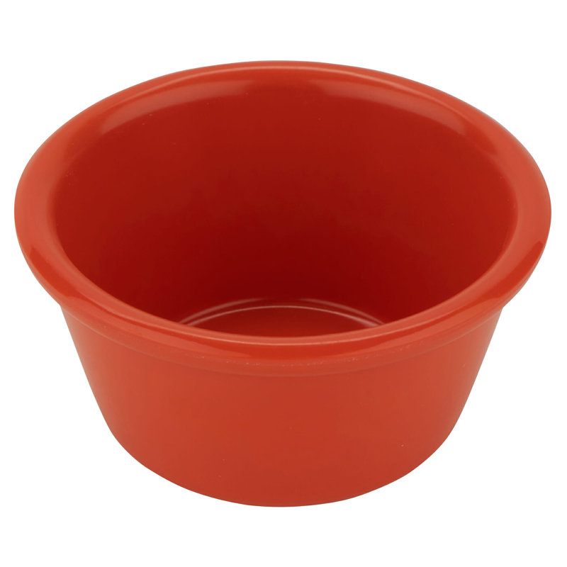 G.E.T. Melamine 12 Piece Ramekin / Soufflé Dish Bakeware Set, Red