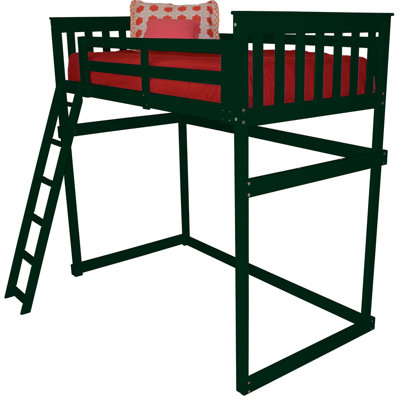 Lit mezzanine double en bois massif Versaloft Mission Amish Crafted