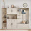 Hall Tree with storage and 4 hooks, storage cabinet-1642256438