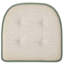 Coussin de siège en mousse à mémoire de forme en U de qualité supérieure épais et confortable Coussin de siège capitonné antidérapant Housse de siège intérieure en caoutchouc antidérapant de 17 po x 16 po pour bureau, chaises de cuisine, paquet de 6, couleur verte-88355000-139866602