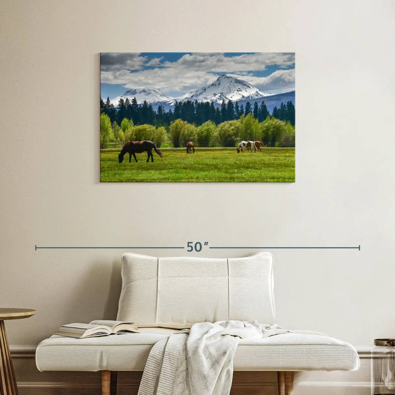 Chevaux Alvord Cascade Range, H 24 po x l 36 po