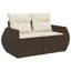 Vidaxl Garden Sofa Set PE Rattan, Powder-Coated Steel, Tempered Glass-114311236