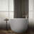 Sunstruck 60 In. x 34 In. Oval Freestanding Bath with Bask Heated Surface and Fluted Shroud-101380341