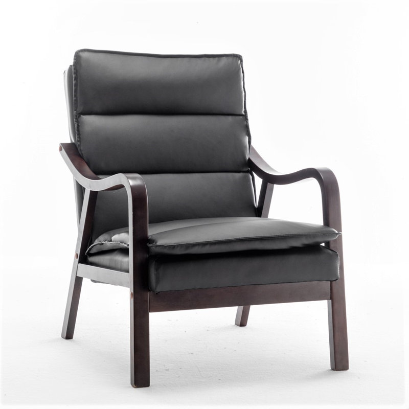 Faux Leather Armchair