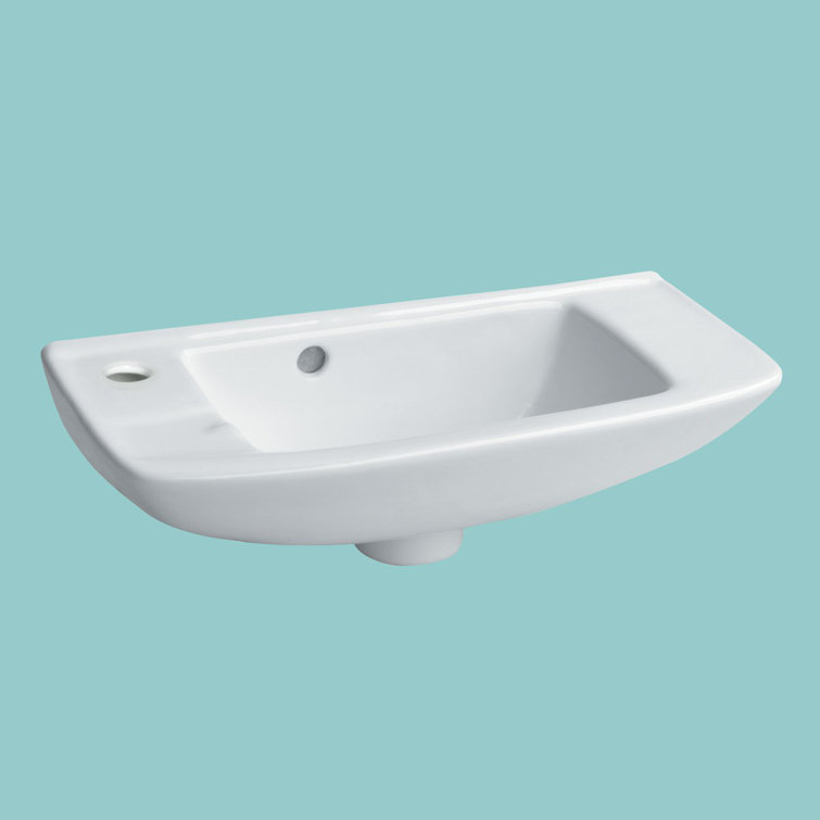 The Renovators Supply Inc. 20'' White Porcelain Rectangular Bathroom Sink with Overflow