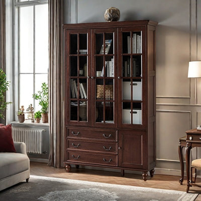 American style solid wood home bookcase