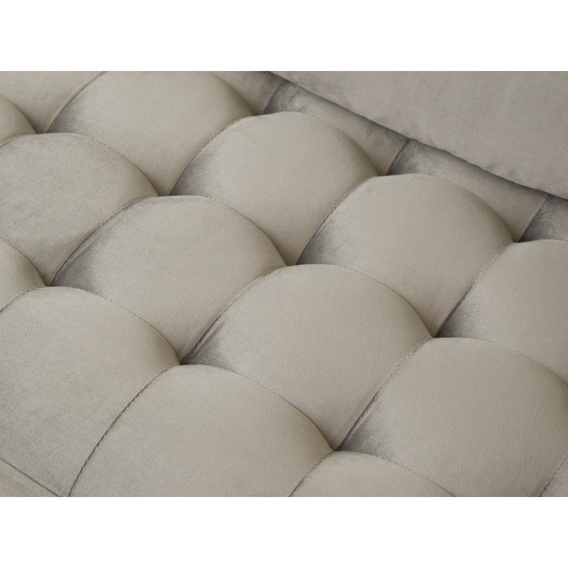 Marsai Upholstered 59'' Loveseat, Gray Velvet