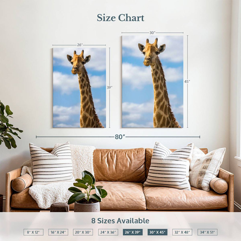 Brampt Pretty Giraffe, 45" H x 30" W