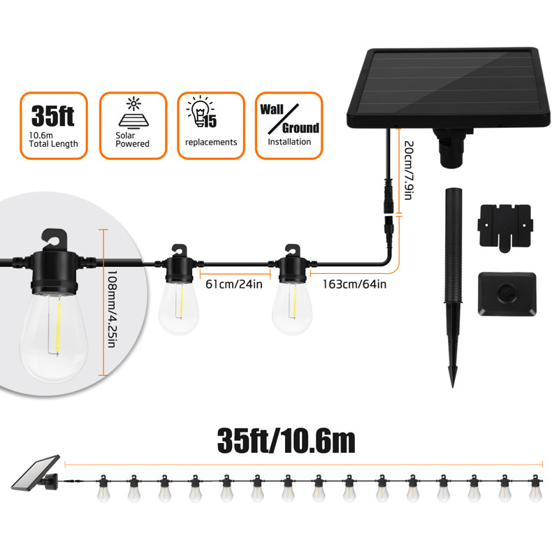 Plastic Solar Powered Net Lights