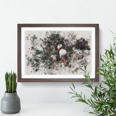 Atlantic Puffin Birds Vol.1 Watercolour - Picture Frame Graphic Art