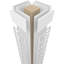 Colonne carrée classique non fuselée Craftsman avec mission Capital et base Mission-70905794