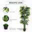 180cm Faux Bamboo Plant in Cement Pot