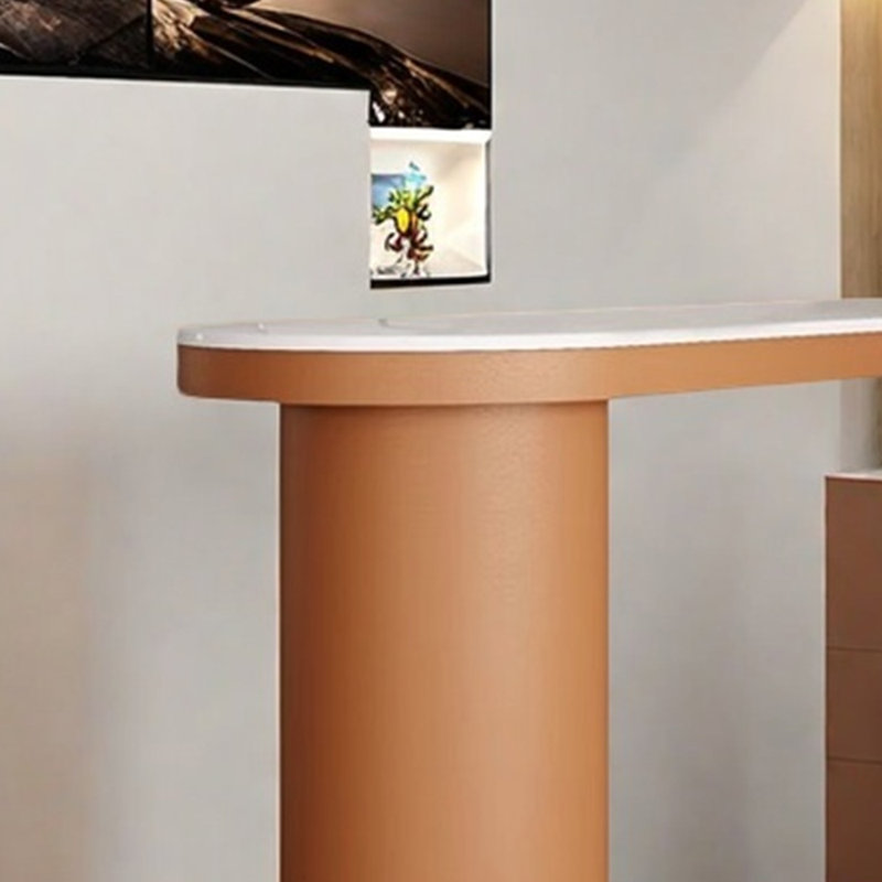 Table de bar haut de gamme, Orange, H 39,3 po x L 66,9 po x l 15,7 po