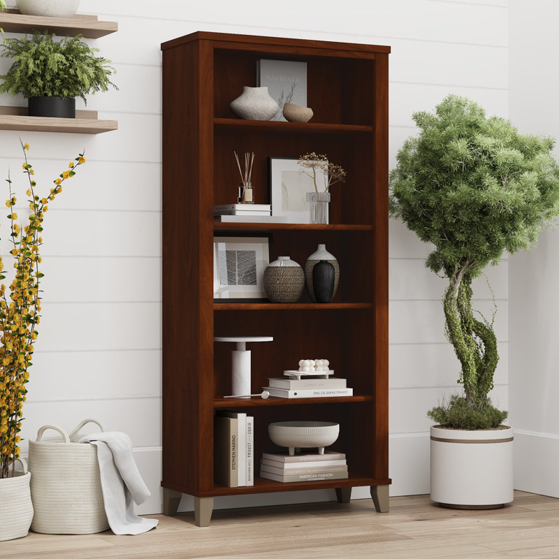 Tall 5 Shelf Bookcase in Hansen Cherry, Hansen Cherry