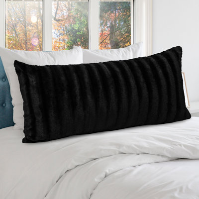  Rectangular Faux Fur Pillow Cover & Insert