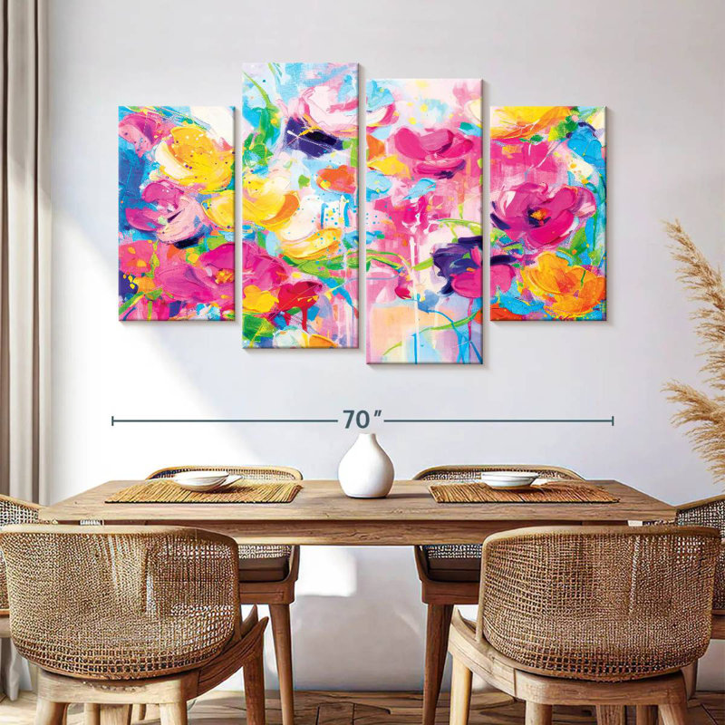 Abstrait efflorescent Avery, H 42 po x l 68 po