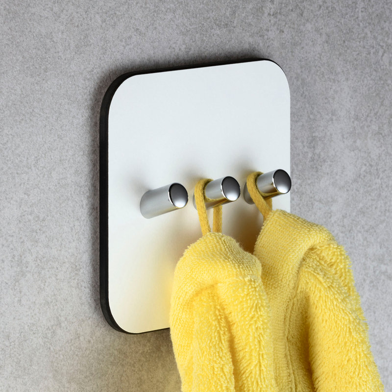 Wall Mounted Towel Hook, White