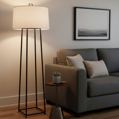Cooper 70.25'' Wrought Iron Column Floor Lamp