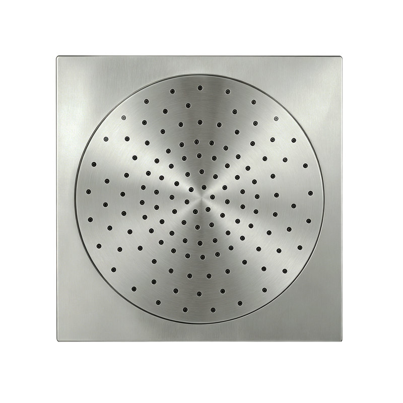 Pomme de douche carrée en goutte d'eau 12 pouces Kingston Brass Claremont, Nickel brossé