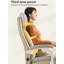 Chaise de bureau confortable et réglable avec repose-pieds rétractable