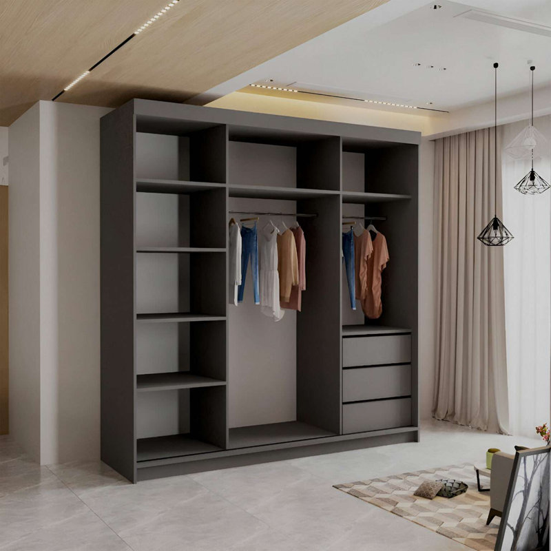 Laminate Wardrobe, Grey