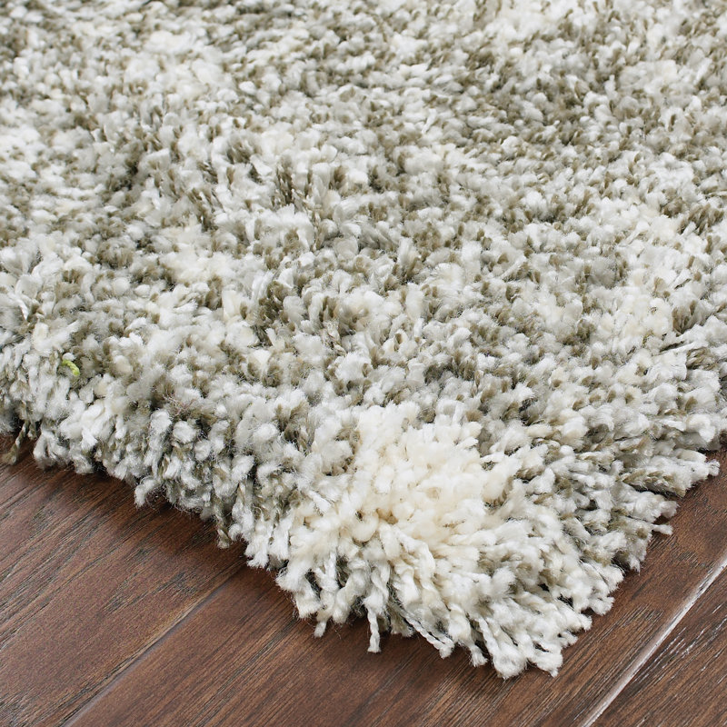 Tapis gris / ivoire Angiens, Rectangle 1 pi 10 po x 3 pi 3 po