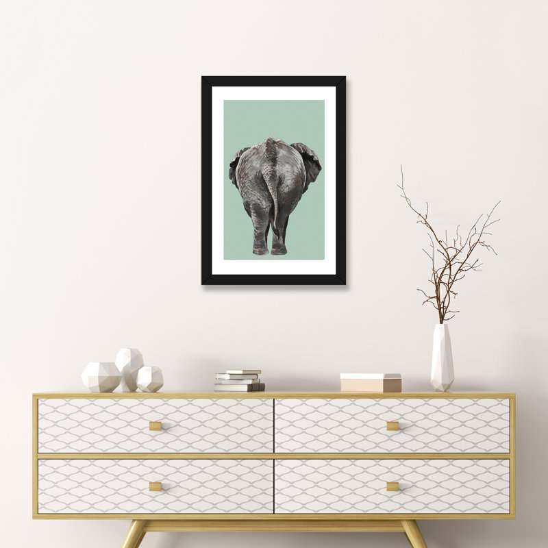 Animals, 24" H x 16" W x 1" D, Black Framed Paper